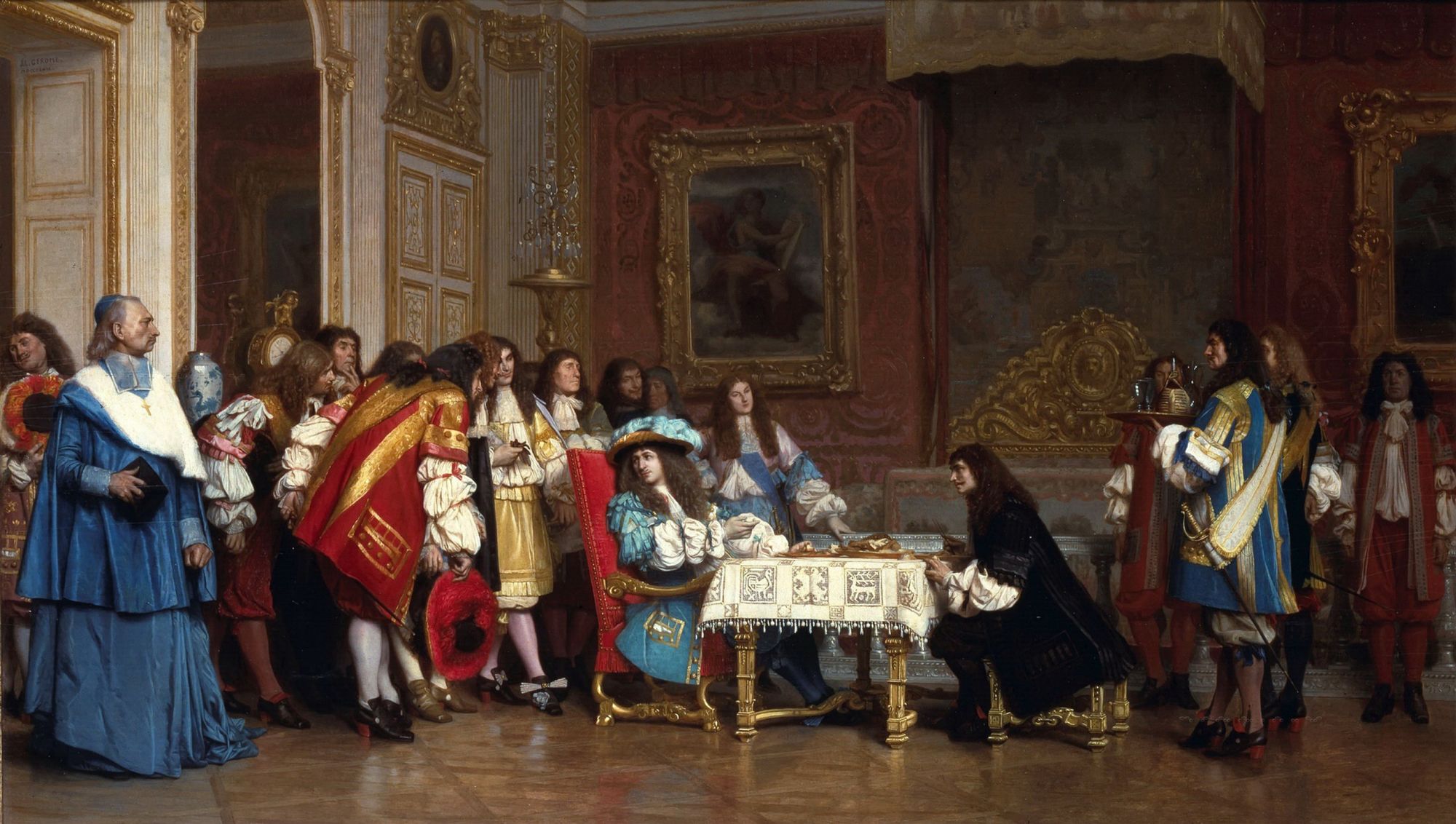 Is this painting of King Louis XIV and Molière a lie?